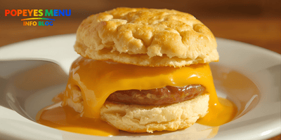 Popeyes Sausage & Egg Biscuit